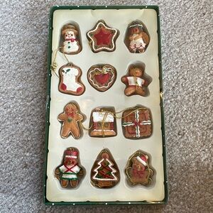 DILLARD'S Vintage Christmas Cookie Ornaments 12 pieces